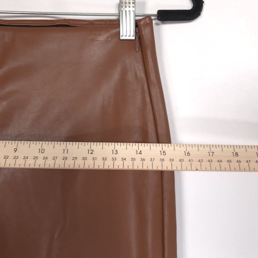 OLD NAVY Womens New Pants 4 Faux Leather Extra High Rise Skinny Brown - Picture 5 of 12